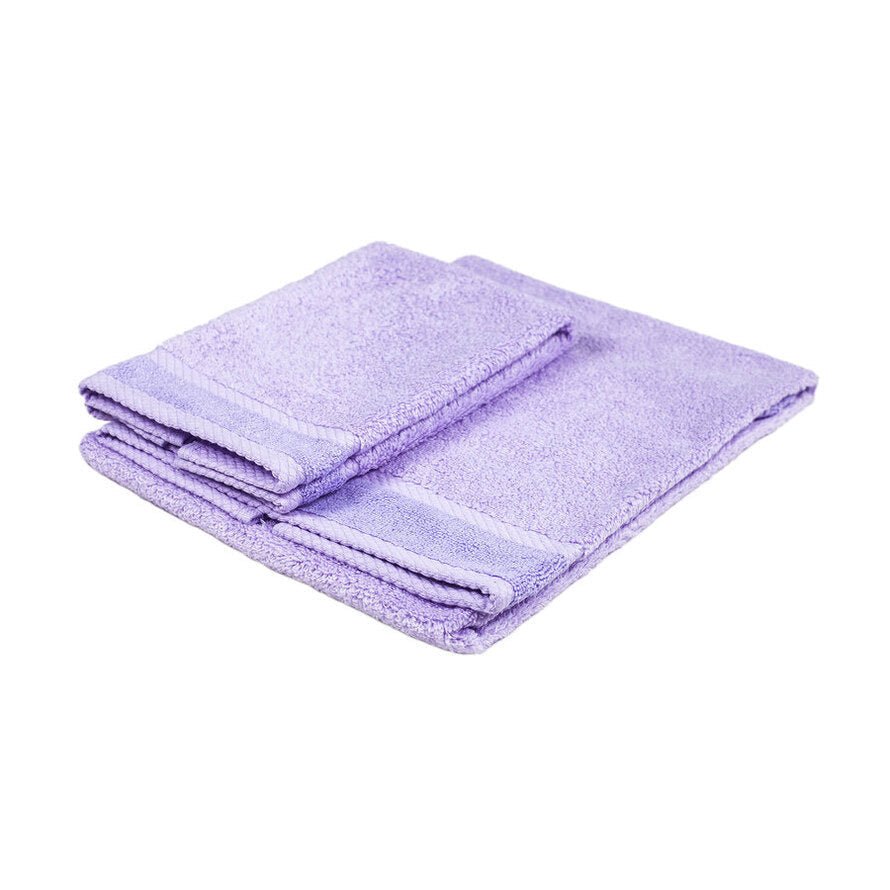 Coppia di asciugamani jasmine Daunex tinta unita - My Store