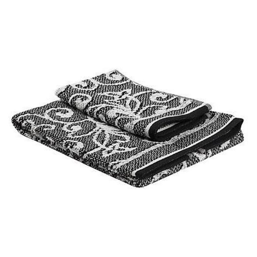 Coppia di asciugamani nancy in spugna di puro cotone velour Daunex - My Store