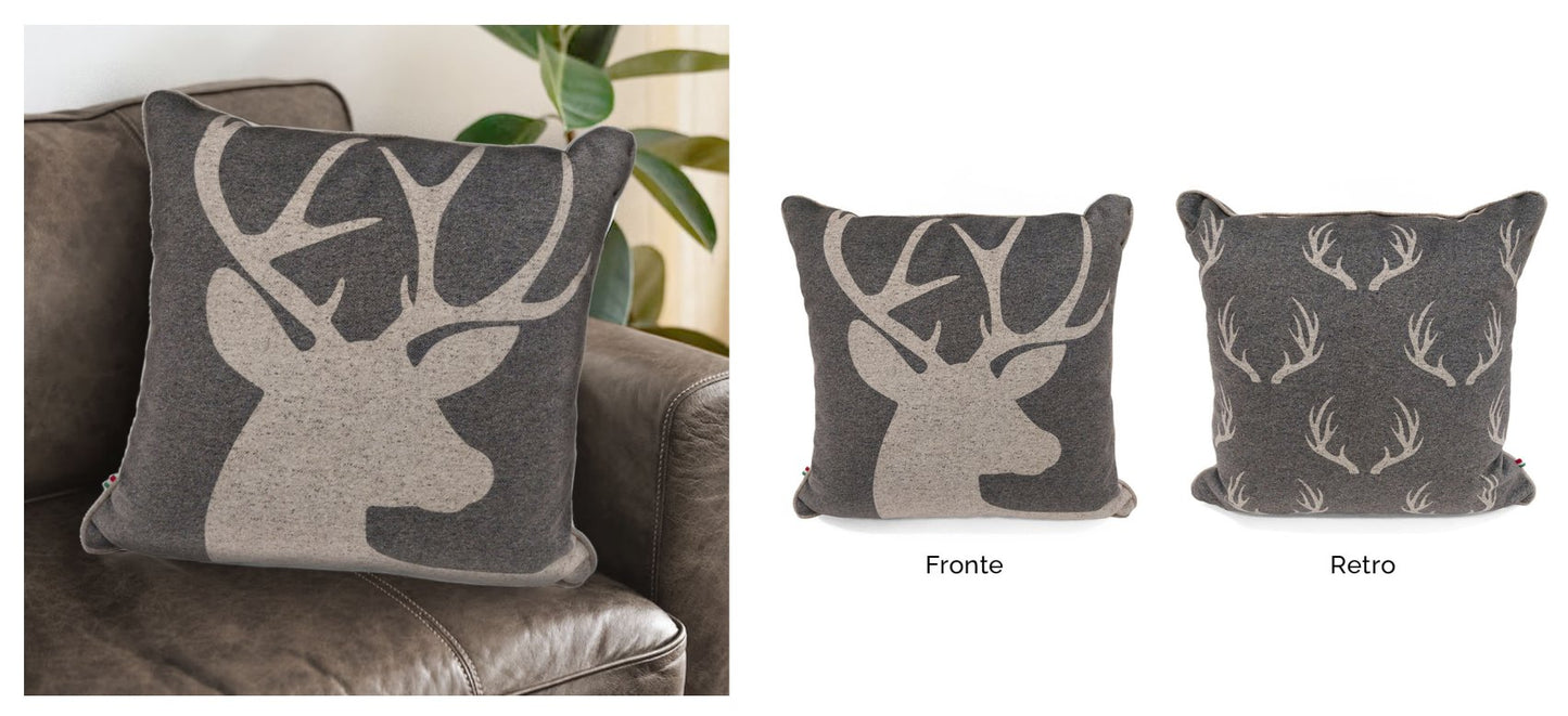 Cuscino cervo con interno, john - My Store