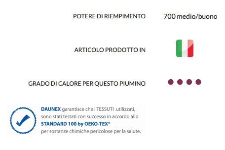 Daunex piumino d'oca tirolo warm - My Store