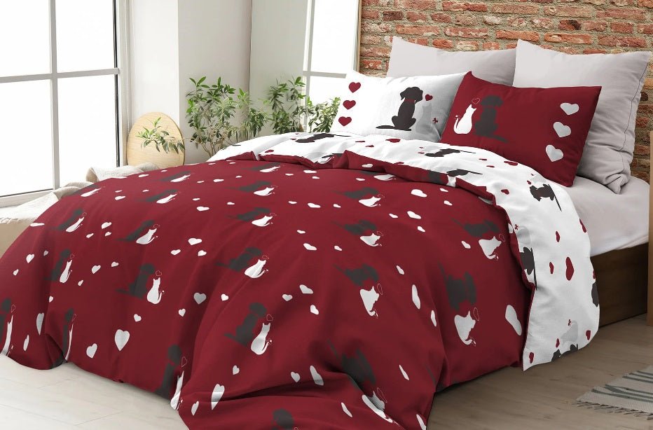 Parure Copripiumino in Puro Cotone - Stampa Best Friends - CoCo's Home
