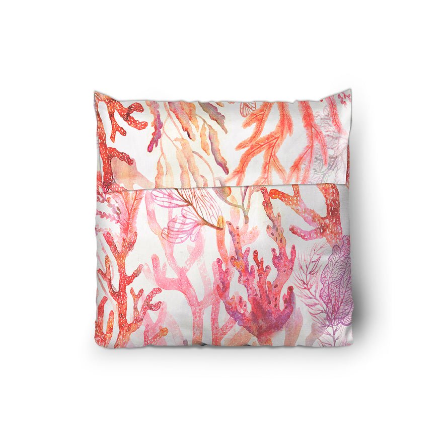 Parure copripiumino matrimoniale Daunex satin dis. corallo - My Store