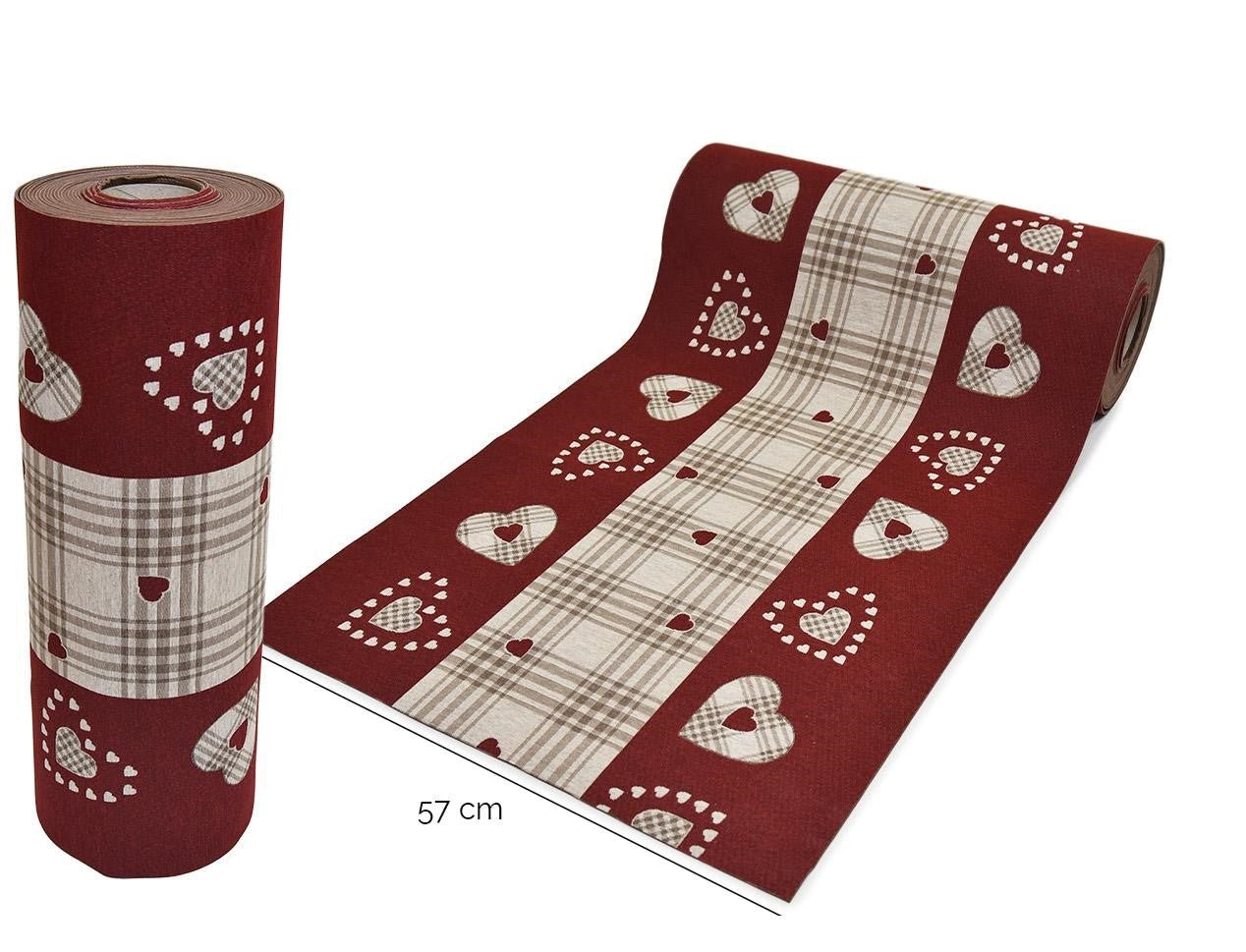 Passatoia lavaredo con antiscivolo Daunex colore rosso - My Store
