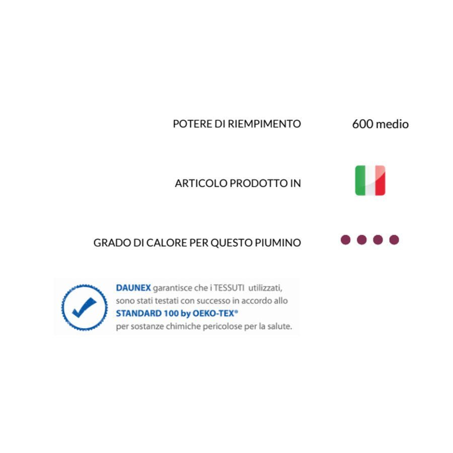 Piumino d'oca Daunex Badia warm - My Store