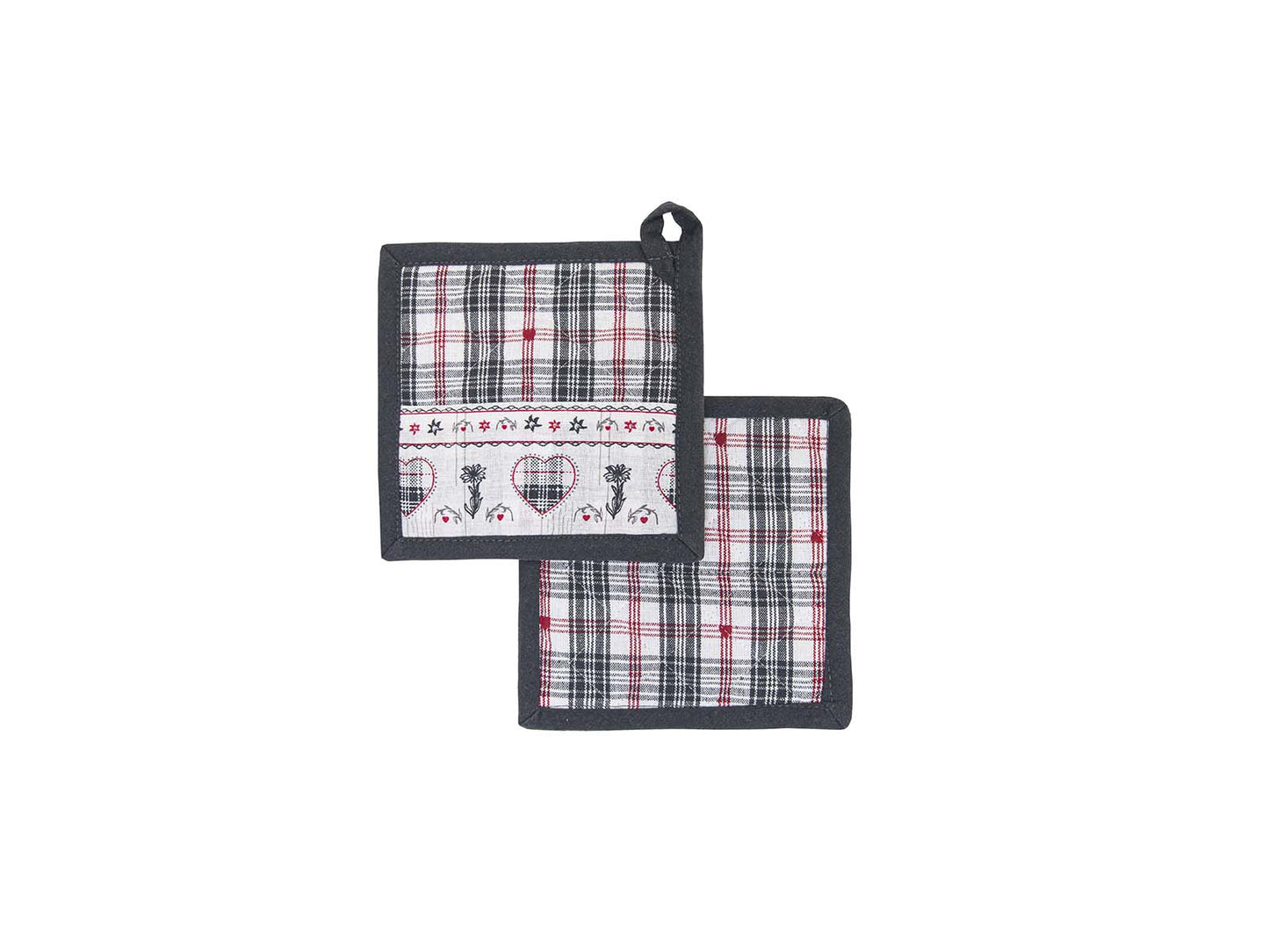 Set 2 presine quadrate Daunex misura 18 x 18 cm, stelvio - My Store