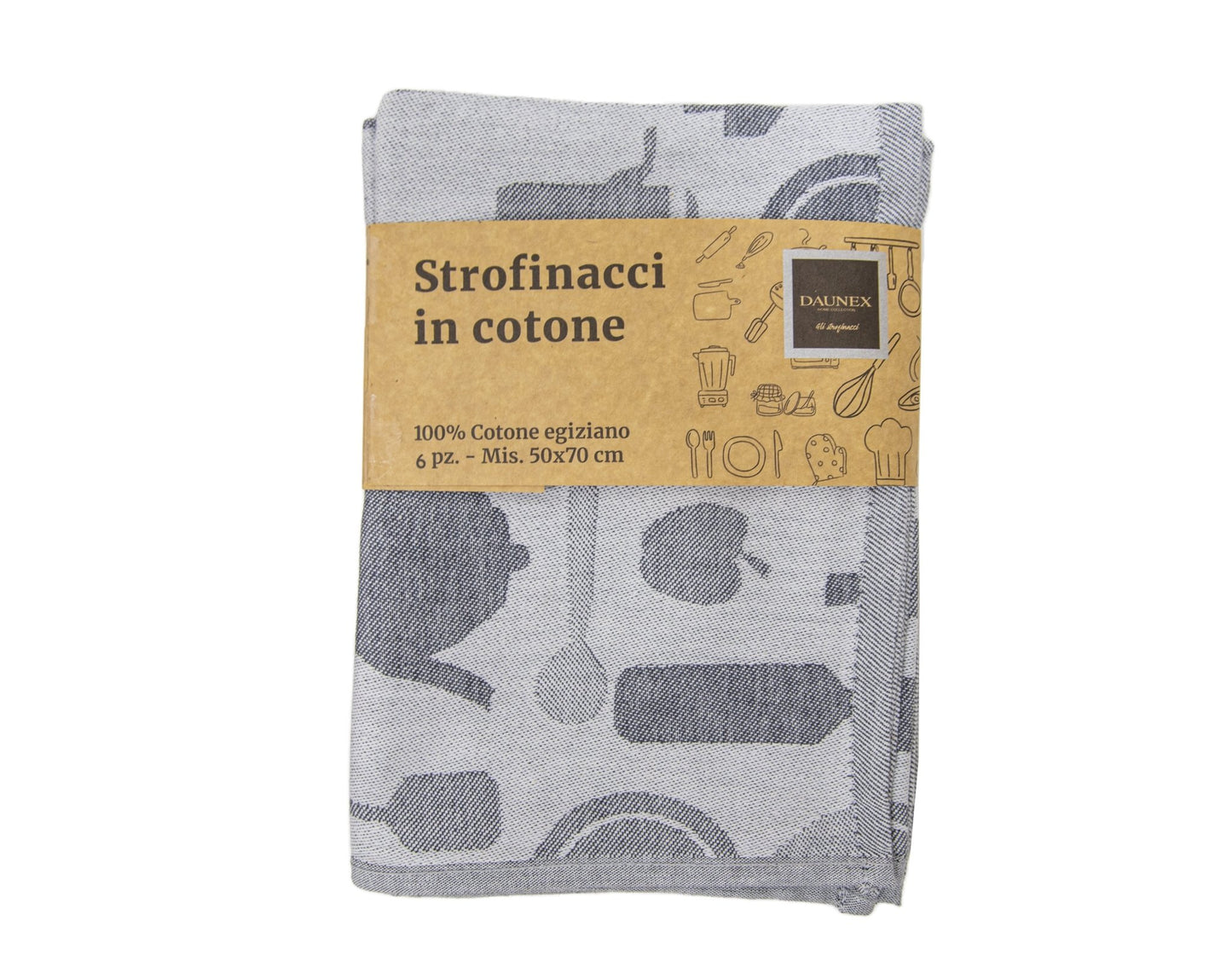 Strofinaccio in cotone egiziano bottle Daunex misura 50 x 70 cm - My Store