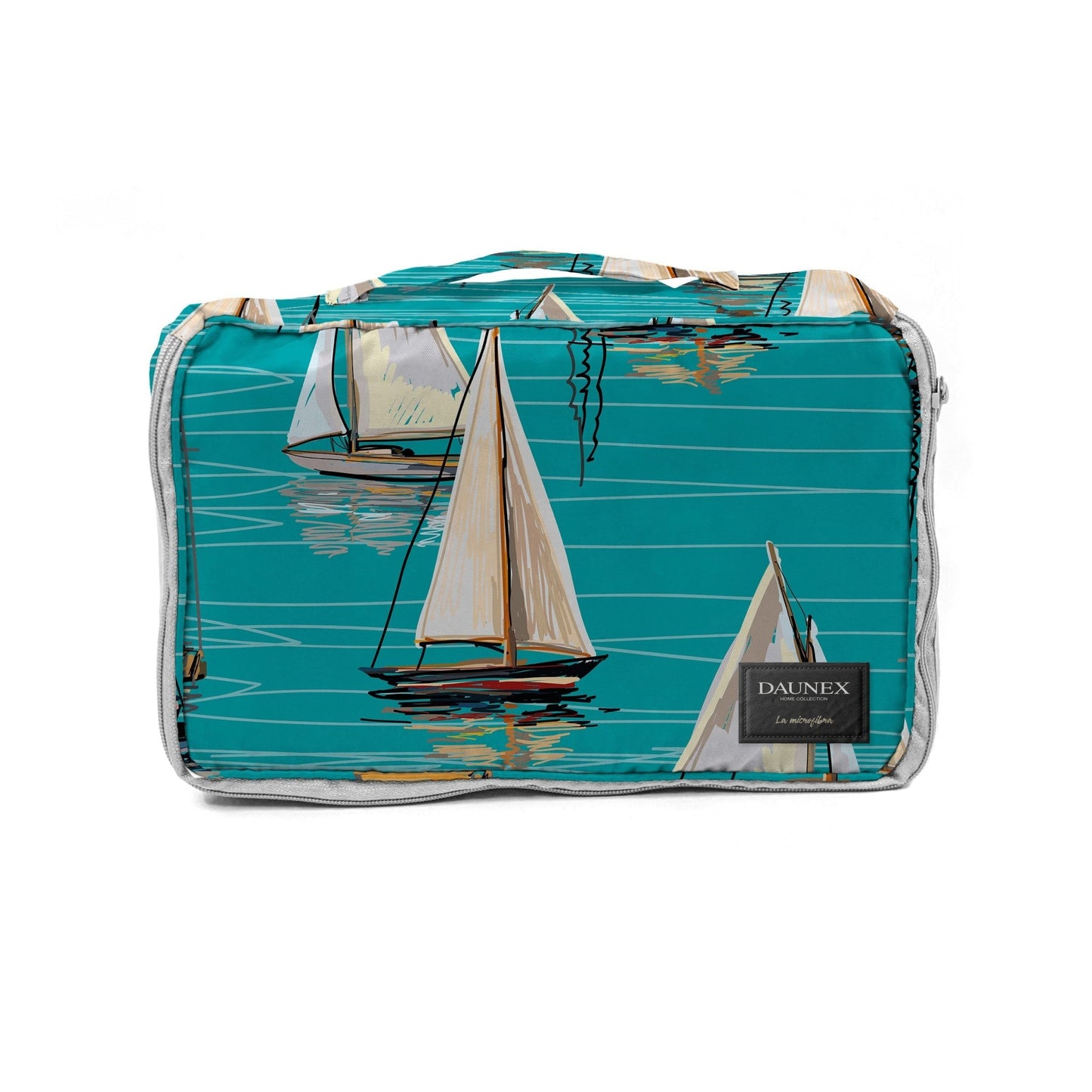Telo mare doubleface compact dry Daunex misura 90 x 170 cm, regata - My Store