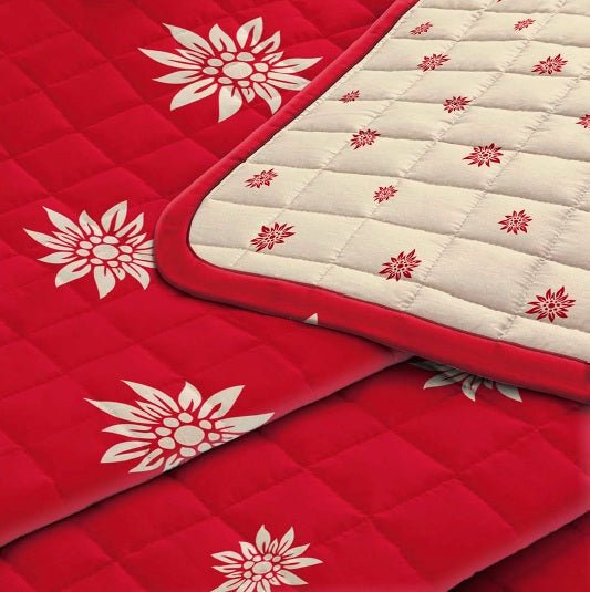Trapuntino double - face braies Daunex stampa digitale colore antracite - CoCo's Home