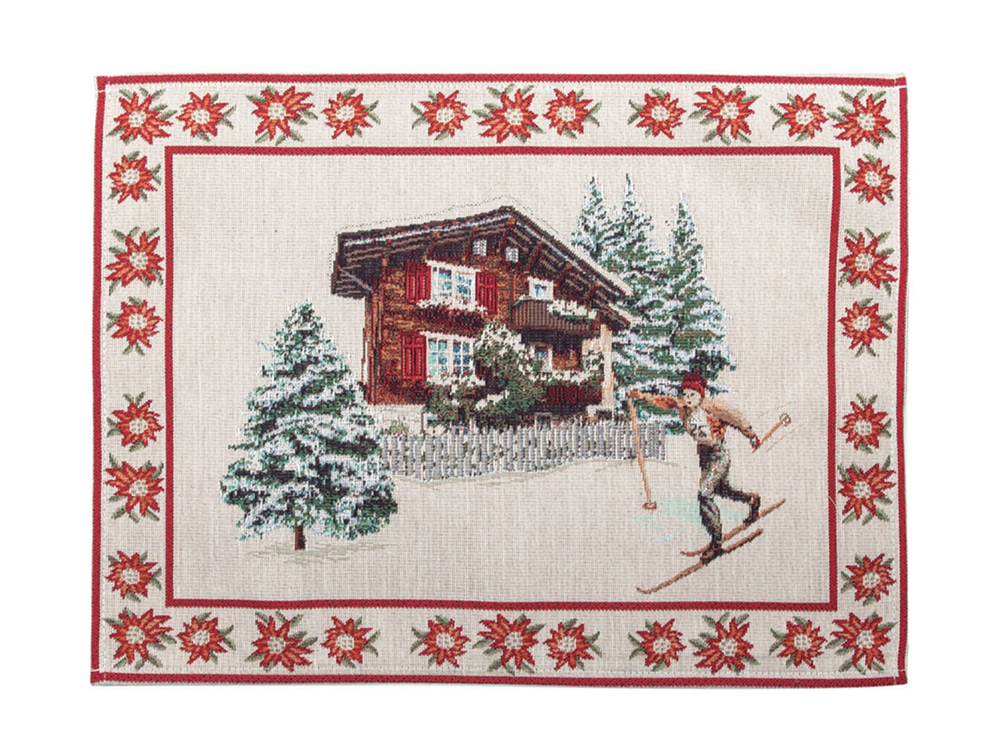 Centro tavola sciatori Daunex misura 35 x 45 cm - My Store