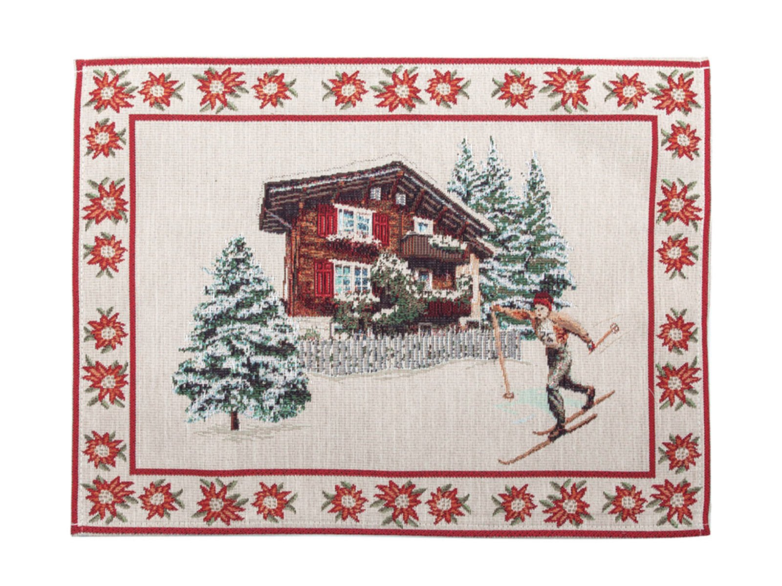 Centro tavola sciatori Daunex misura 35 x 45 cm - My Store