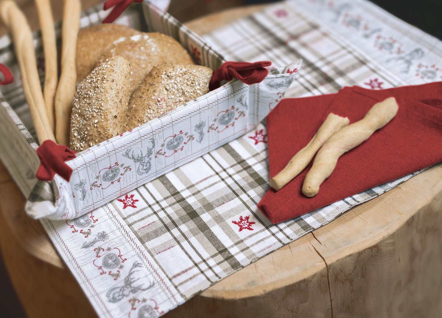 Cestino pane marmolada Daunex in stile tirolese - My Store