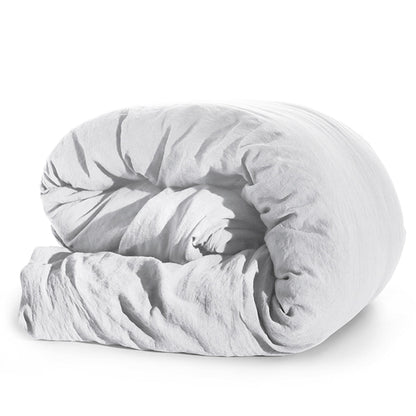 Completo lenzuola in lino stone - washed effetto no stiro, loft 49 - CoCo's Home