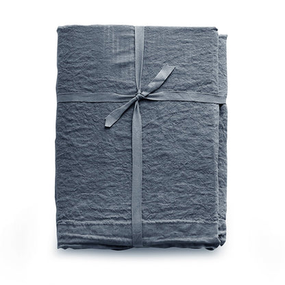 Completo lenzuola in lino stone - washed effetto no stiro, loft 49 - CoCo's Home