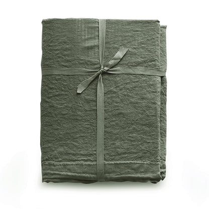 Completo lenzuola in lino stone - washed effetto no stiro, loft 49 - CoCo's Home