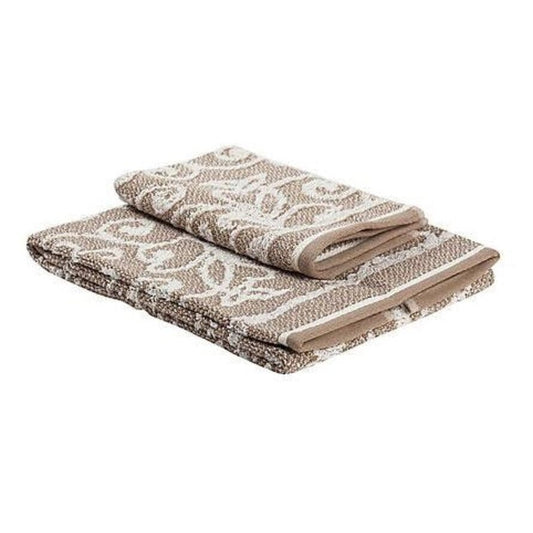 Coppia di asciugamani nancy in spugna di puro cotone velour Daunex - My Store