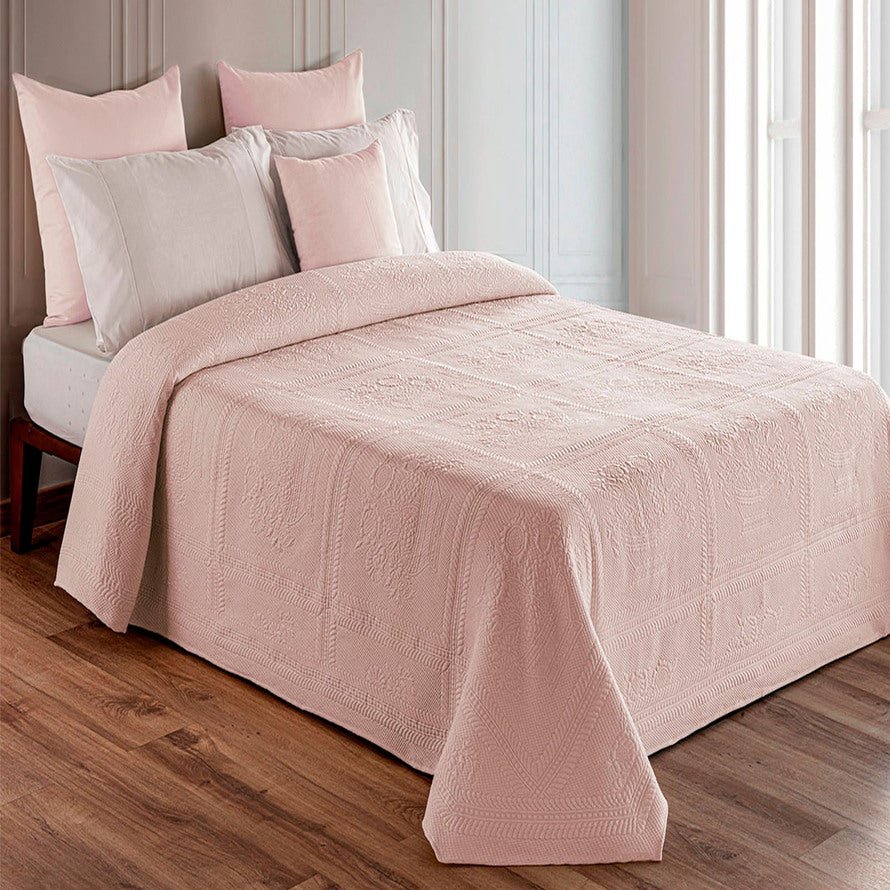 Copriletto in piquet Daunex con lavorazione in jacquard botticelli - My Store