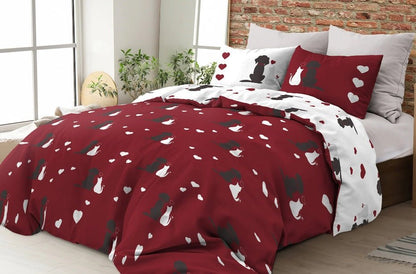 Parure Copripiumino in Puro Cotone - Stampa Best Friends - CoCo's Home
