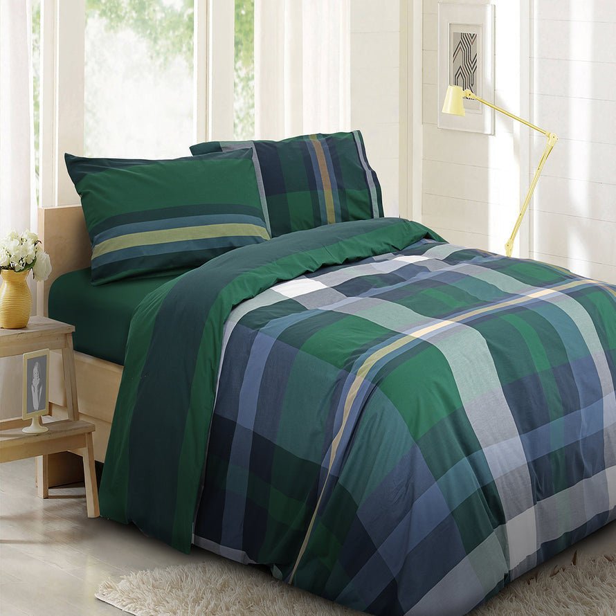Parure Daunex con Sacco Copripiumino Aberdeen e Federa/e - Pregiato Percalle 200 Fili - My Store