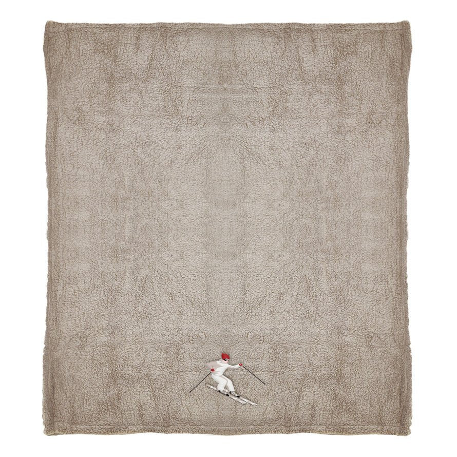 Plaid morbidotto ricamato sciatore Daunex prime - My Store