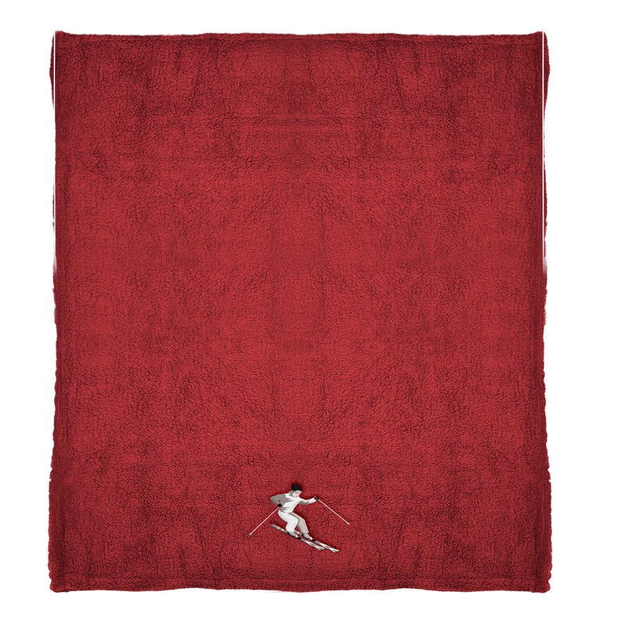 Plaid morbidotto ricamato sciatore Daunex prime - My Store