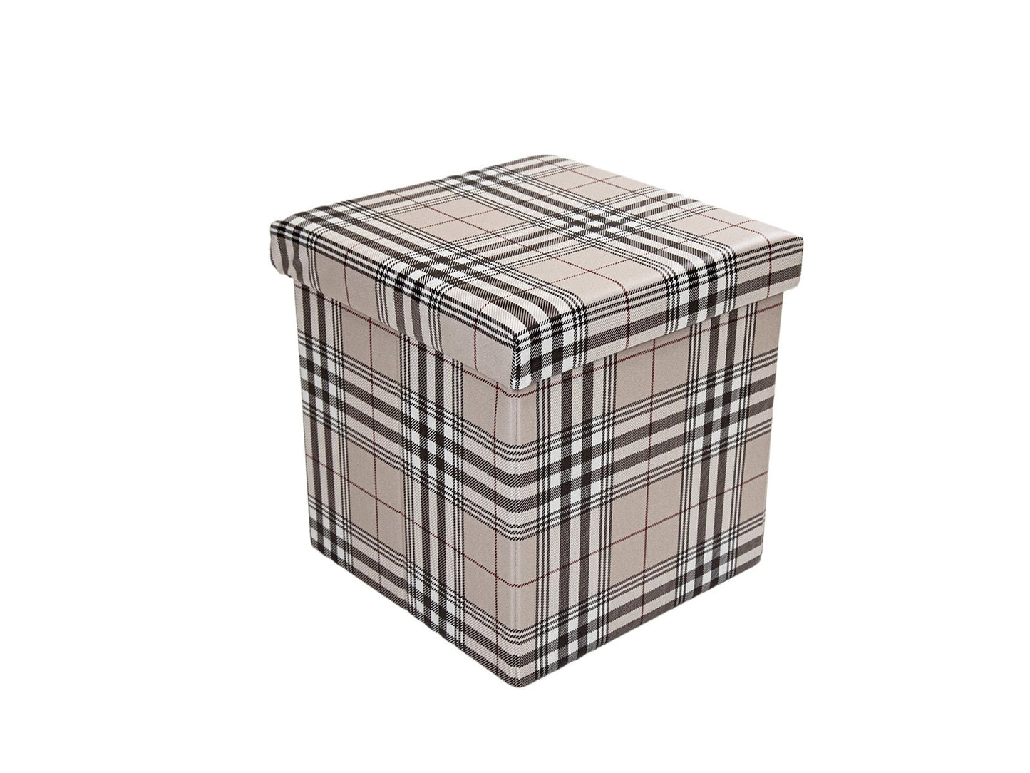 Pouf contenitore in similpelle, boston - My Store