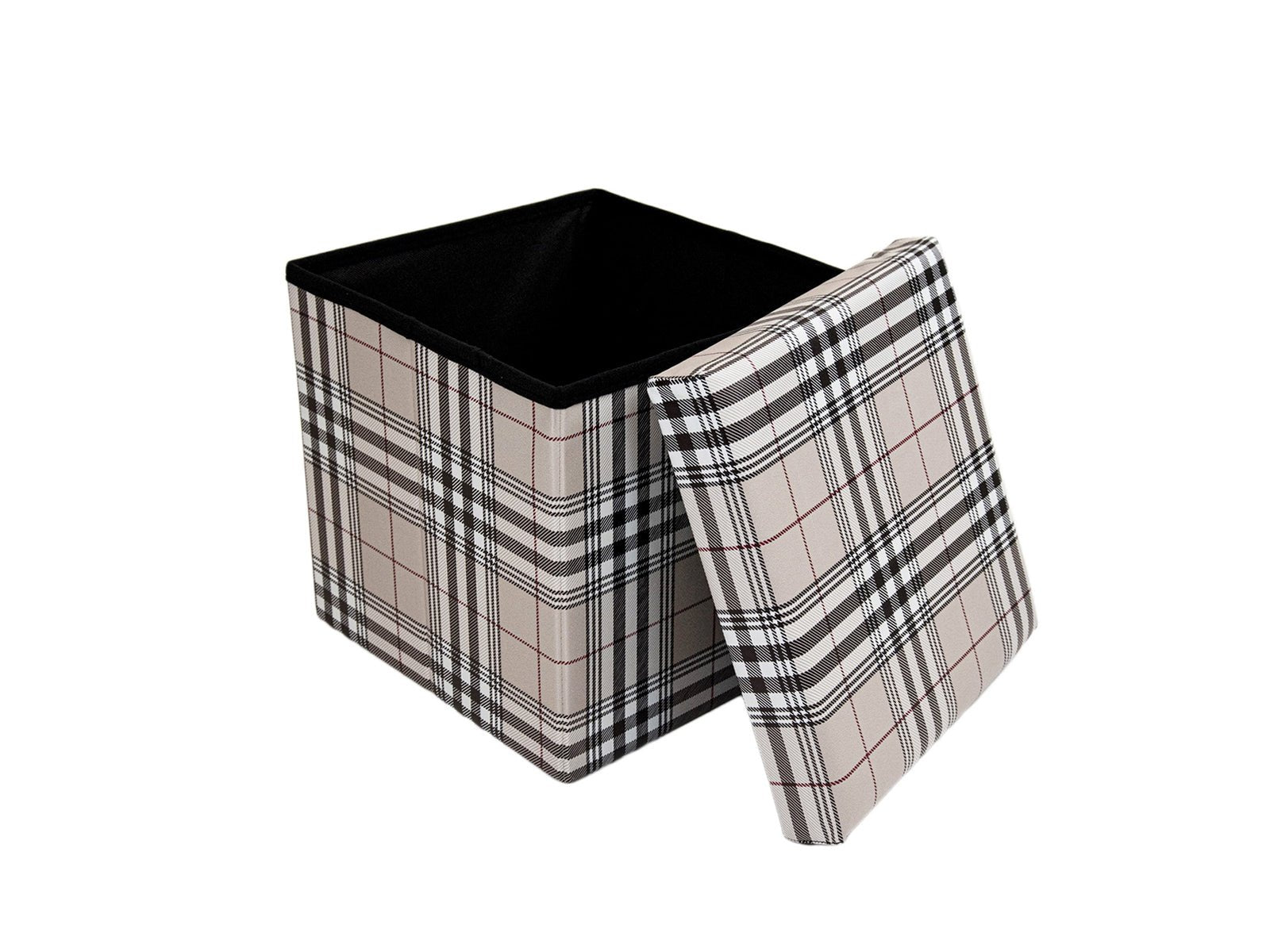 Pouf contenitore in similpelle, boston - My Store