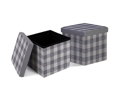 Pouf contenitore in similpelle, deer - My Store