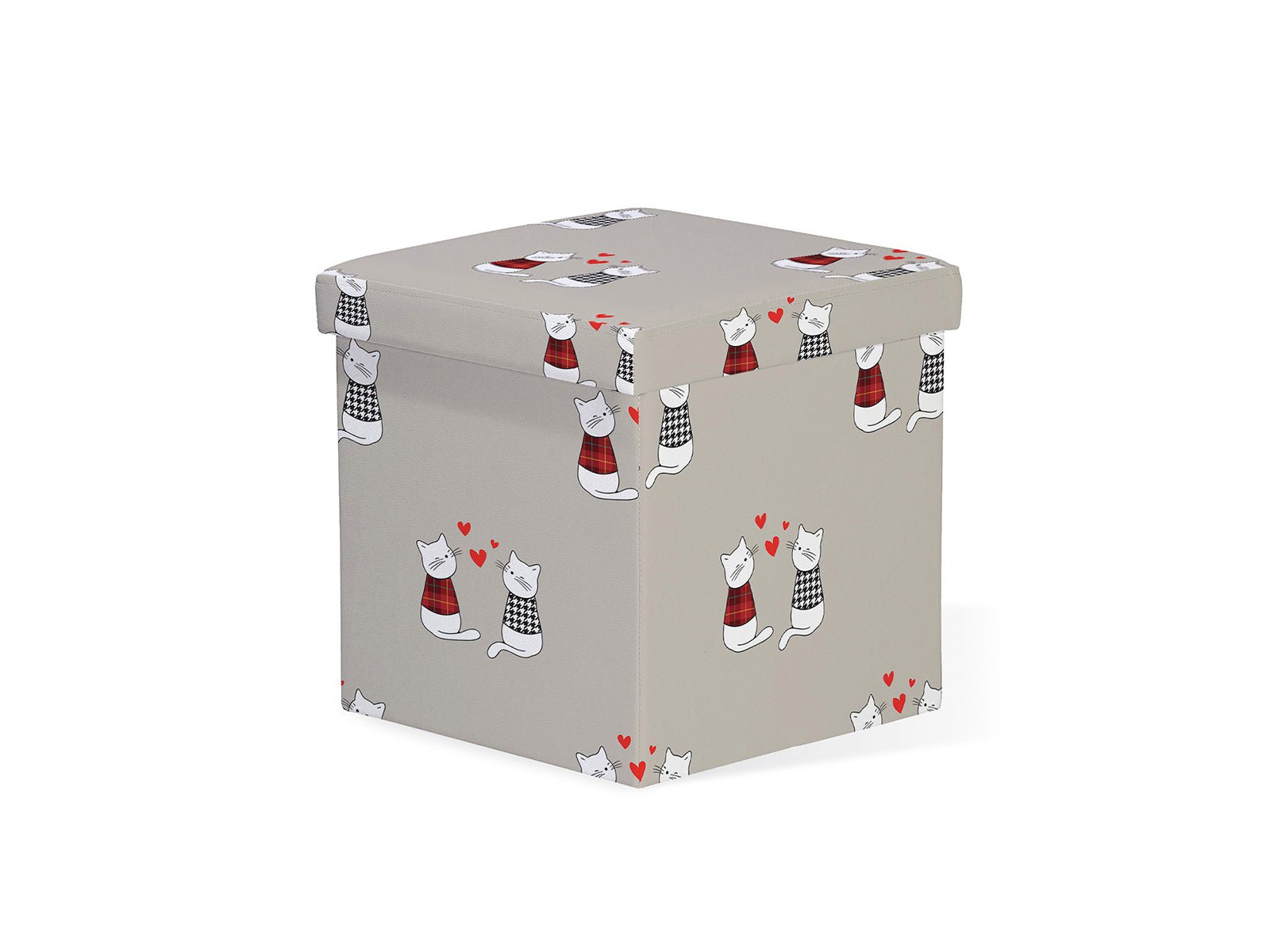 Pouf contenitore in similpelle, mici - My Store
