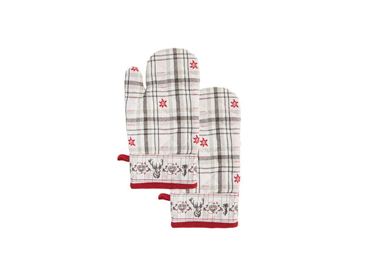 Set 2 guanti da forno misura 18 x 33 cm Daunex marmolada - My Store