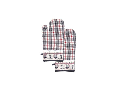 Set 2 guanti da forno misura 18 x 33 cm Daunex stelvio - My Store