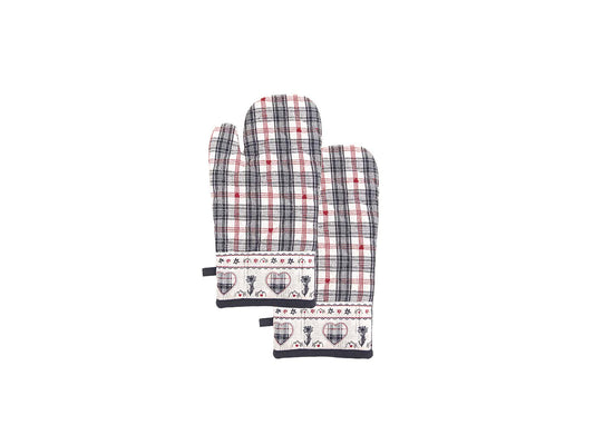 Set 2 guanti da forno misura 18 x 33 cm Daunex stelvio - My Store