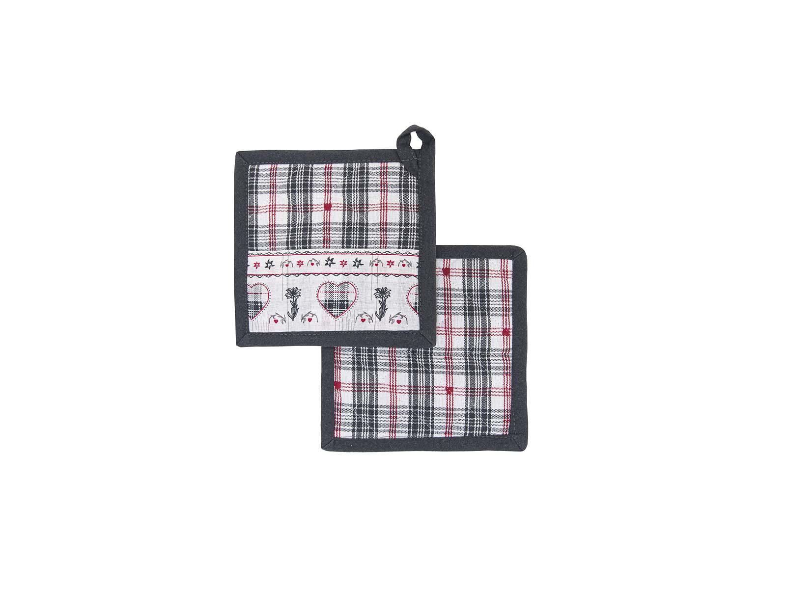 Set 2 presine quadrate Daunex misura 18 x 18 cm, stelvio - My Store