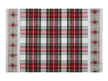 Set americano + tovagliolo glasgow Daunex colore rosso - My Store