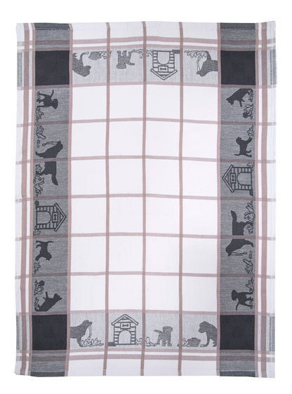 Strofinaccio in cotone egiziano dogs Daunex misura 50 x 70 cm - My Store