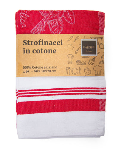 Strofinaccio in cotone egiziano ortolano Daunex misura 50 x 70 cm - My Store