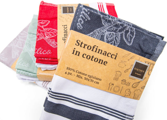 Strofinaccio in cotone egiziano ortolano Daunex misura 50 x 70 cm - My Store