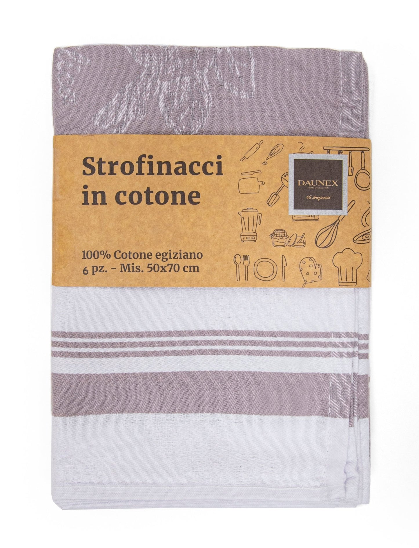 Strofinaccio in cotone egiziano ortolano Daunex misura 50 x 70 cm - My Store