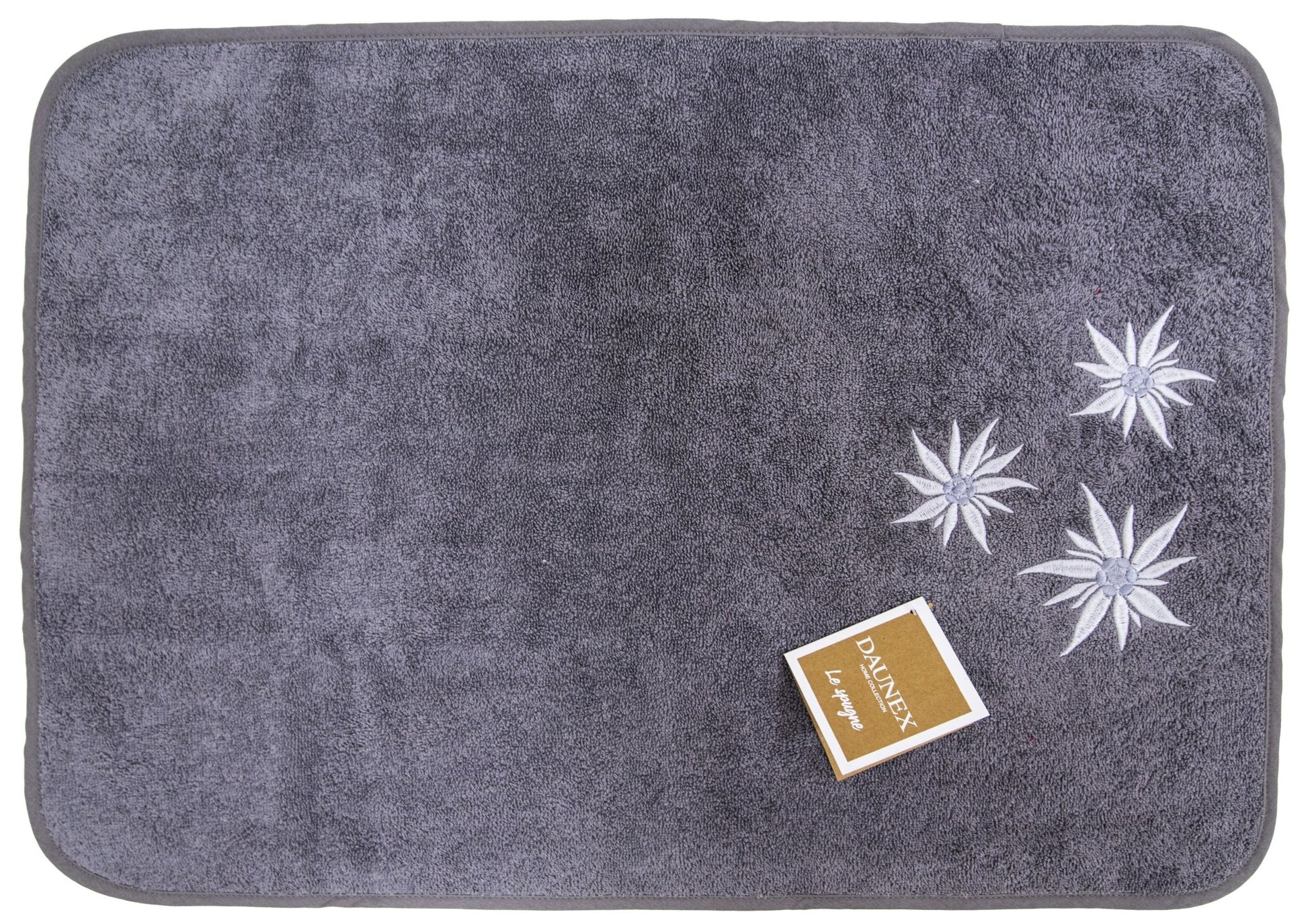 Strofinaccio ricamato misura 50 x 70 cm Daunex disegno edelweiss - My Store