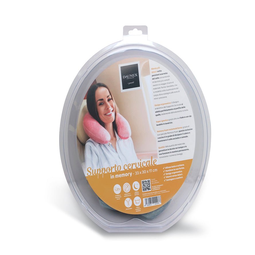 Supporto cervicale in memory misura 33 x 30 cm Daunex - My Store