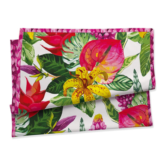 Telo mare doubleface compact dry Daunex misura 90 x 170 cm, lilium - My Store