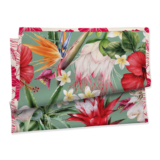 Telo mare doubleface compact dry Daunex misura 90 x 170 cm, oasi - My Store