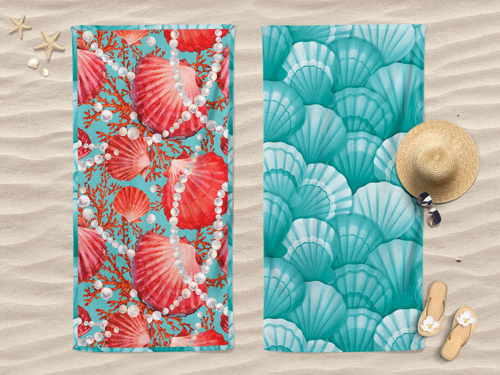 Telo mare doubleface compact dry Daunex misura 90 x 170 cm, tahiti - My Store