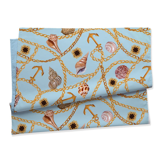 Telo mare doubleface microvelour Daunex misura 100 x 180 cm, chain - My Store