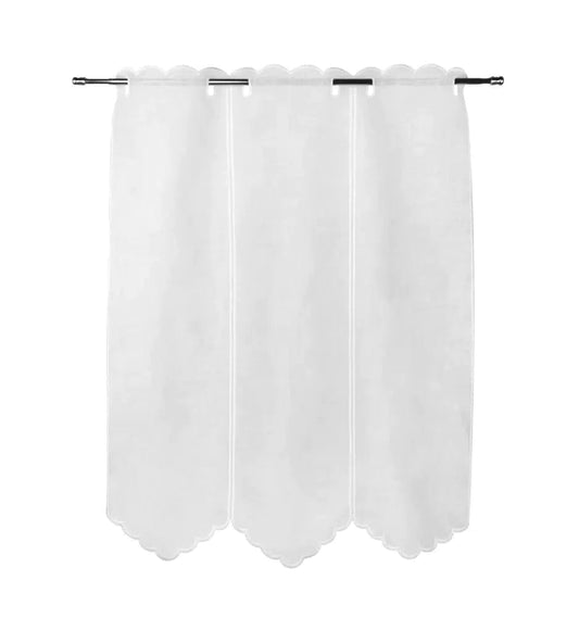 Tenda ricamata in stile tirolese ginevra colore naturale - My Store