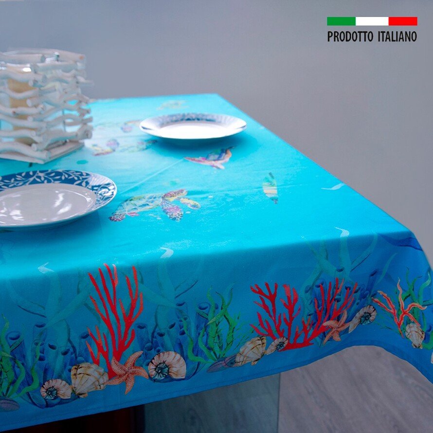 Tovaglia sorrento Daunex colore bianco stampa digitale - My Store