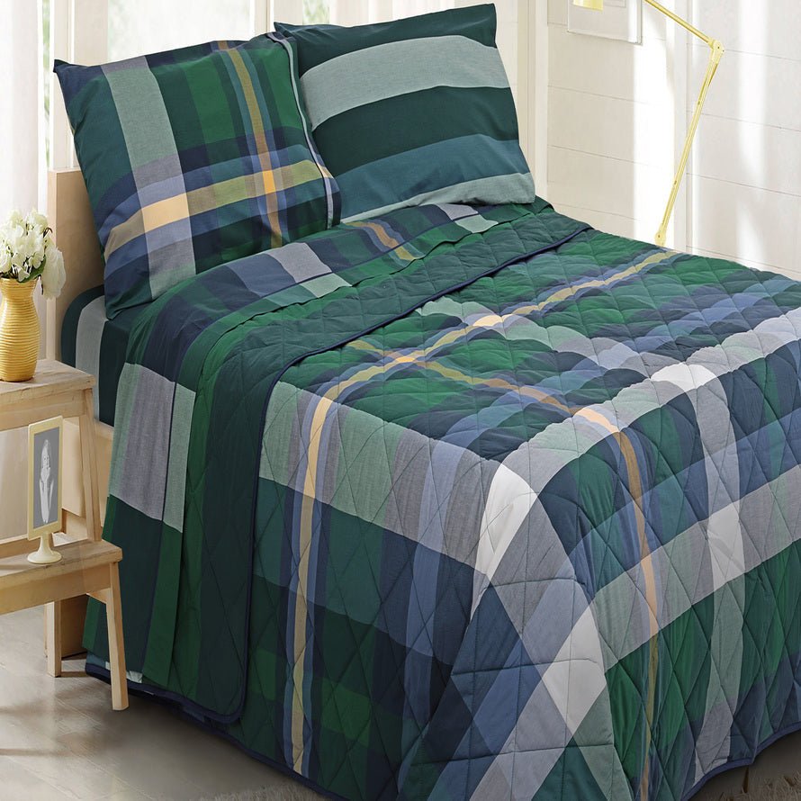 Trapuntino Daunex 100% puro cotone percalle tinto in filo aberdeen - My Store