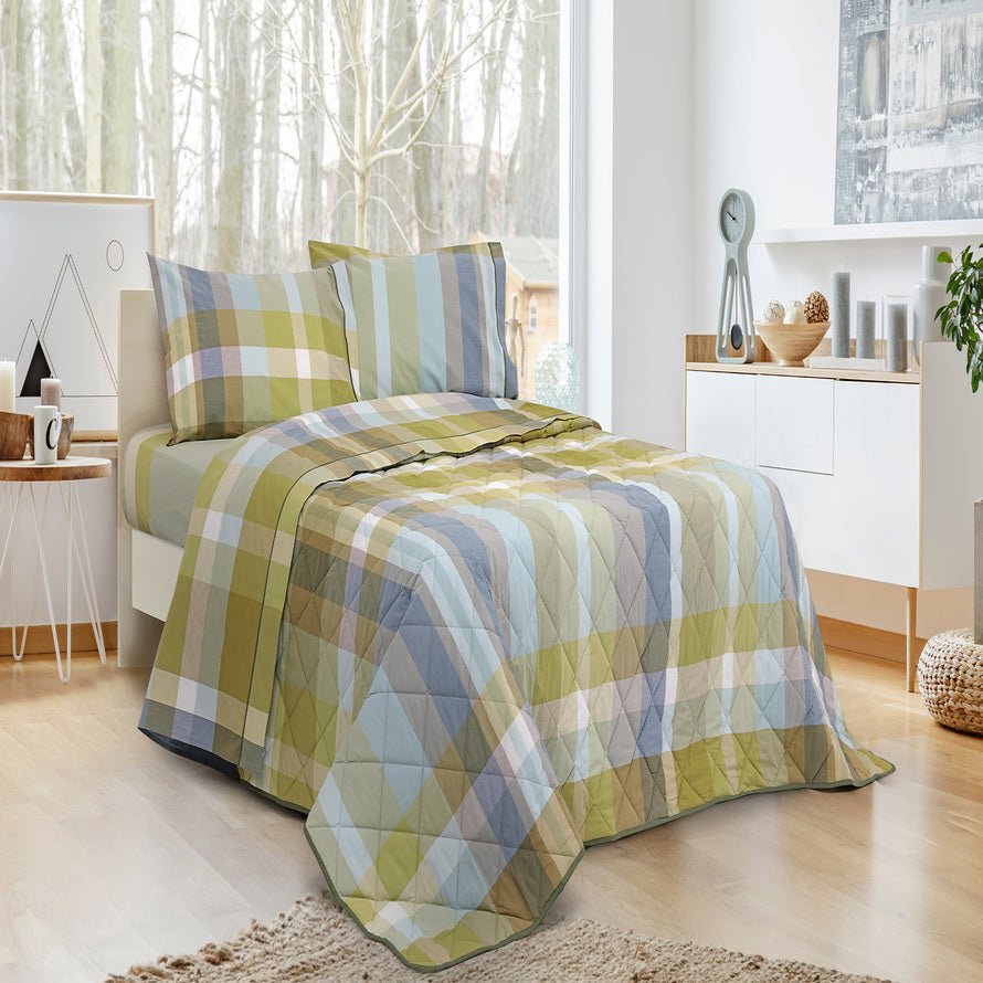 Trapuntino Daunex 100% puro cotone percalle tinto in filo derby - My Store