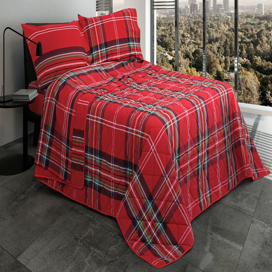Trapuntino Daunex 100% puro cotone percalle tinto in filo windsor - My Store