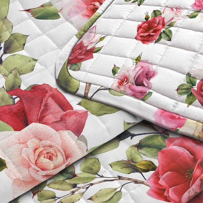 Trapuntino double - face matrimoniale rose Daunex stampa digitale - My Store