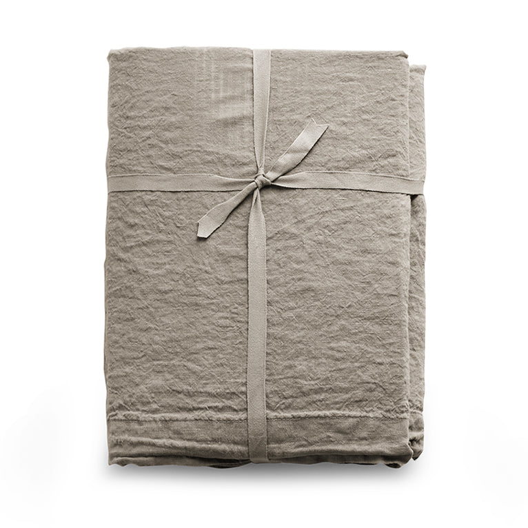 Federa in lino stone - washed effetto no stiro, loft 49 - CoCo's Home